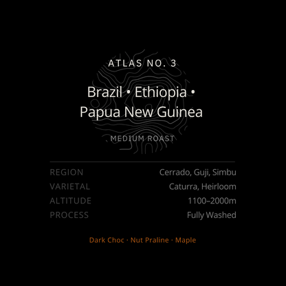 Atlas No. 3 • Brazil, Ethiopia, Papua New Guinea