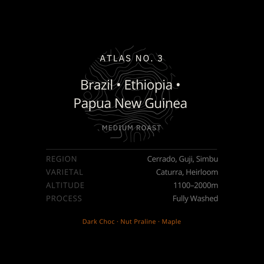 Atlas No. 3 • Brazil, Ethiopia, Papua New Guinea